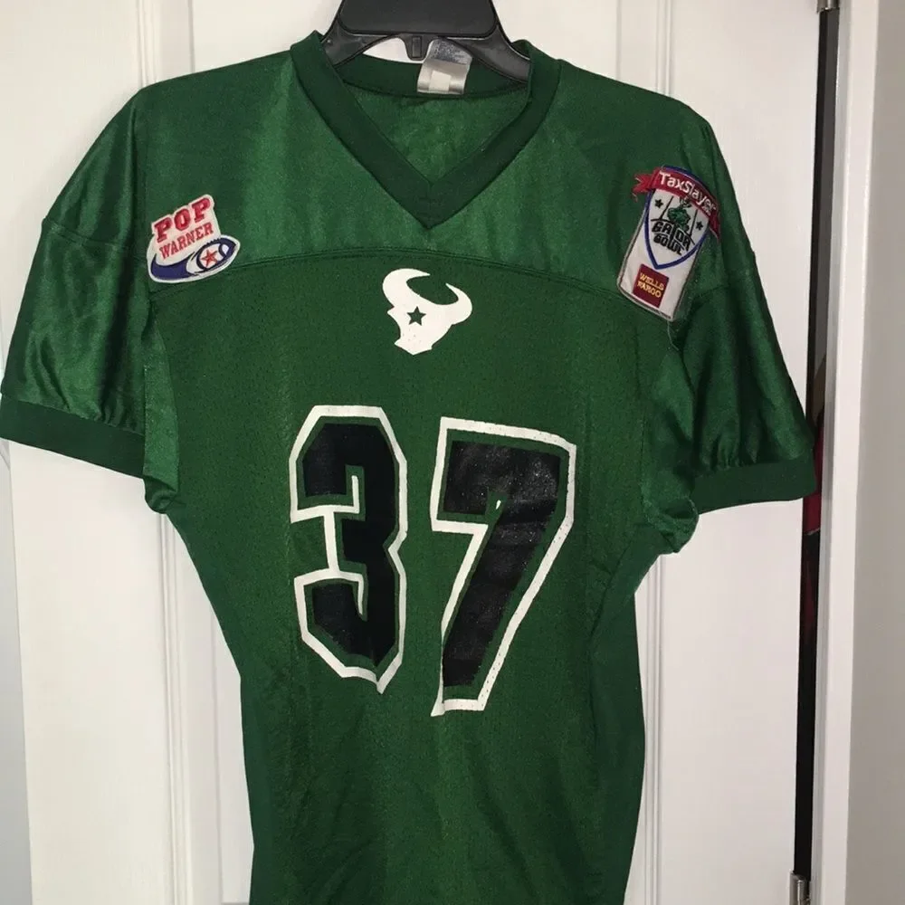 Green Houston Texans Logo Brown youth Jersey XL